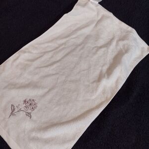 Embroidered Floral Towel